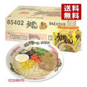 九州の味ラーメン うまかっちゃん 94g×5個パック×6個入り ハウス食品 ケース販売 送料無料｜cosmebox