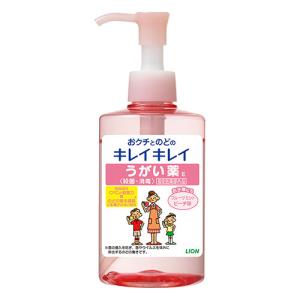 キレイキレイ うがい薬 フルーツミント ピーチ味 200ml ライオン(LION)｜cosmebox