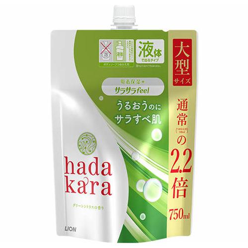 ハダカラ(hadakara) 液体 サラサラfeel グリーンシトラスの香り 詰替 つめかえ用 大型...