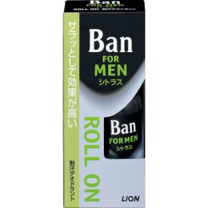 50個Ban デオドラントロールオン 30ml 医薬部外品】Ban（バン） 男性用 ロールオン シトラス 30ml : くすりの