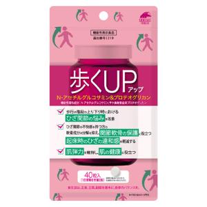 歩くUP N-アセチルグルコサミン＆プロテオグリカン 40粒入 機能性表示食品 日本製 ユニマットリケン(UNIMAT RIKEN)｜cosmebox