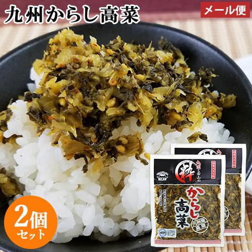 九州産高菜使用 粋からし高菜 150g×2個セット  HACCP認定 若山食品  メール便送料込