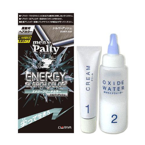 メンズパルティ エナジーブリーチカラー 乳液タイプ シルバーアッシュ 医薬部外品 mensPalty...