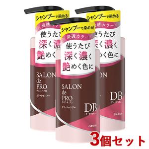 3個セット ダークブラウン カラーシャンプー 300ml サロンドプロ(SALON de PRO) ダリヤ(DARIYA) 送料込｜cosmebox