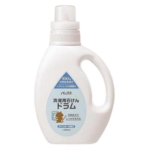 パックス 洗濯用石けんドラム ラベンダーの香り 1200ml ドラム式洗濯機用 液状石けん 合成界面...