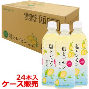 塩とレモン 495ml×24本(ケース販売) JAフーズおおいた 佐川急便発送 送料込｜cosmebox