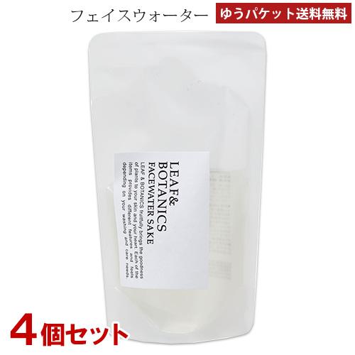 松山油脂 リーフ＆ボタニクス フェイスウォーター 純米酒 詰替用 90ml×4個セット 化粧水 LE...