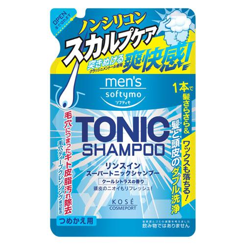 メンズ ソフティモ リンスイン スーパートニックシャンプー N 詰替用 400ml つめかえ 詰め替...