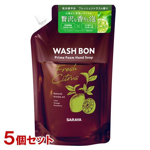 ウォシュボン(WASHBON) ハンドソープ プライムフォーム フレッシュシトラスの香り 詰替用 5...