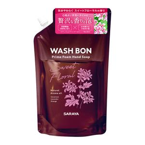 ウォシュボン(WASHBON) ハンドソープ プライムフォーム スイートフローラルの香り 詰替用 500ml サラヤ(SARAYA)｜cosmebox