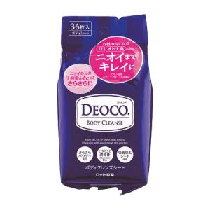 デオコ(DEOCO) ボディクレンズシート 36枚入 ロート製薬(ROHTO)