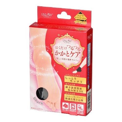 レッグオン かかとケア ショート(Black) 2枚