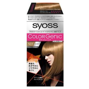 syoss(サイオス) カラージェニック ミルキーヘアカラー（ちらっと白髪用）(【N01】ルーセントベージュ) 50g+100mL+15g｜cosmecom