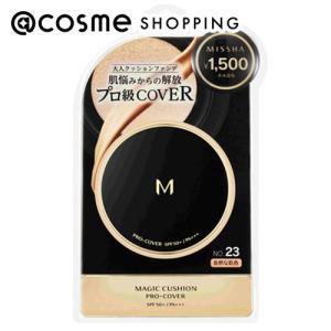 「ポイント10％バック 4月25日」 MISSHA(ミシャ) M クッション ファンデーション(プロカバー)(No．23 自然な肌色)｜cosmecom