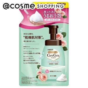 「ポイント10％バック 4月25日」 ケアセラ 泡の高保湿ボディウォッシュ フルーティローズの香り(詰替え/フルーティーローズ) 385ml｜cosmecom