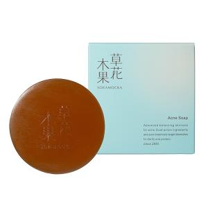 草花木果 アクネ洗顔石けん(医薬部外品)(本体...の詳細画像1