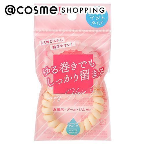 「ポイント10％バック 11月25日〜30日」 マペペ スプリングヘアゴム2P(マットホワイト)