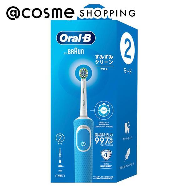 「ポイント10%バック 4月5日」オーラルB すみずみクリーン(フロス 電動歯ブラシ ブルー) 1個