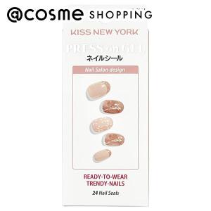 「ポイント10%バック 8月25日」KISS NEW YORK（キス ニューヨーク） プレスオンジェル ネイルシール 24枚