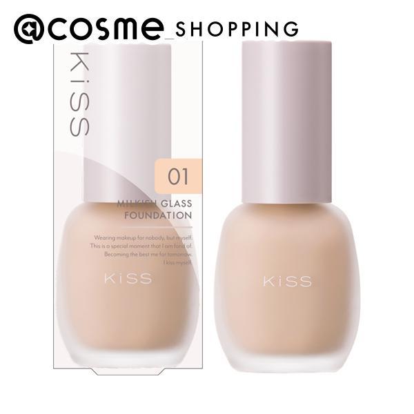 キス ミルキッシュガラスファンデ(01 シェル) 30g