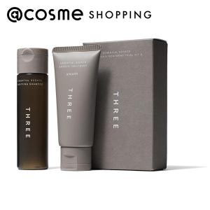 「ポイント10%バック 3月15日」THREE エッセンシャルセンツ シャンプー & トリートメント トライアルキット S 40mL、30g