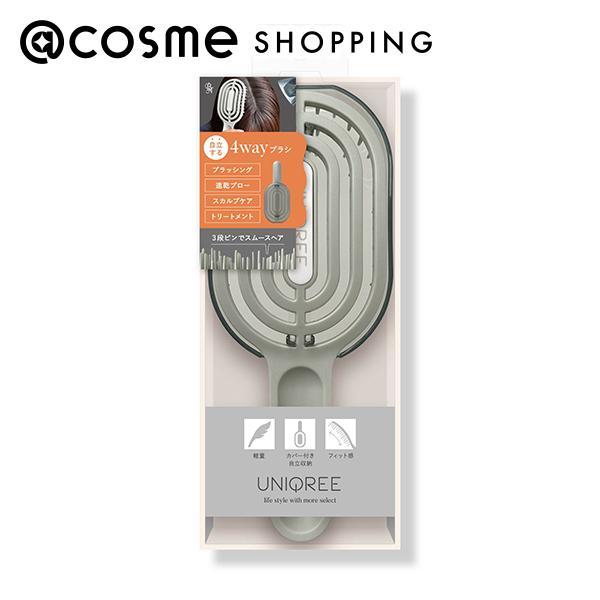 「ポイント10%バック 4月5日」ビー・エヌ 4Way スムースヘアブラシ(UQE-01) 1個