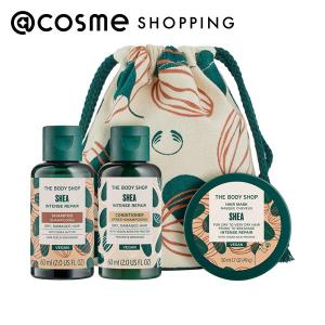 「ポイント10%バック 6月19日〜21日」ザボディショップ SB ヘア トライアルセット(シア) 60mL、60mL、50mL