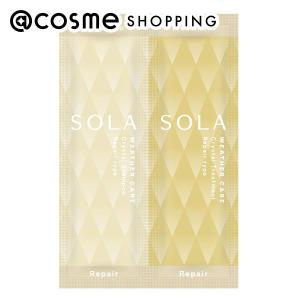 SOLA WEATHER CARE クリスタル リペアタイプ シャンプー&ヘアトリートメント 2連お試し(ハピネスペアーサニーの香り) 10ml、10g