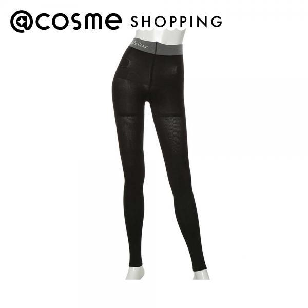 「ポイント10%バック 4月5日」Ballelite 骨盤サポート着圧レギンス 細リブ80デニール(...