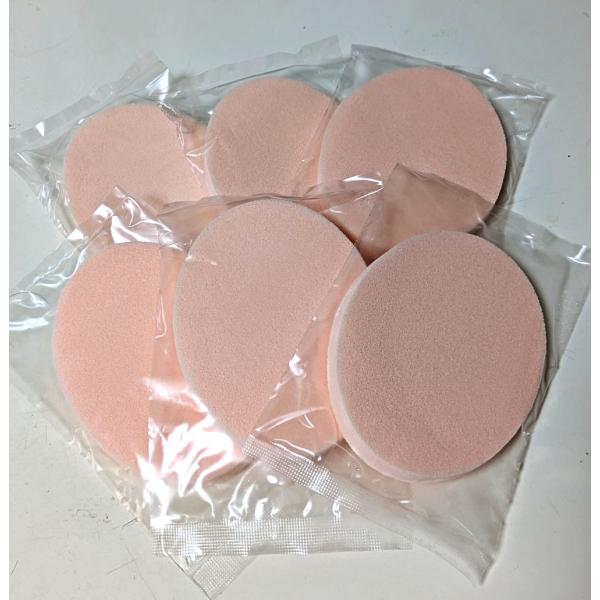 まとめて一割お得　エステティシャン用に作られたフェイシャルスポンジ6枚