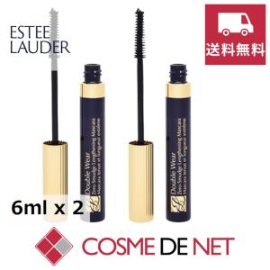 【並行輸入品】【送料無料】エスティローダー ダブル ウェア ゼロ スマッジ マスカラ 01ブラック 6ml 2個セット