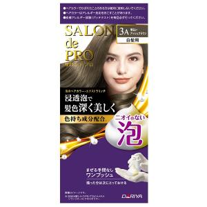 サロンドプロ 泡のヘアカラー エクストラリッチ 3A 明るいアッシュブラウン 白髪用｜cosmedragfan