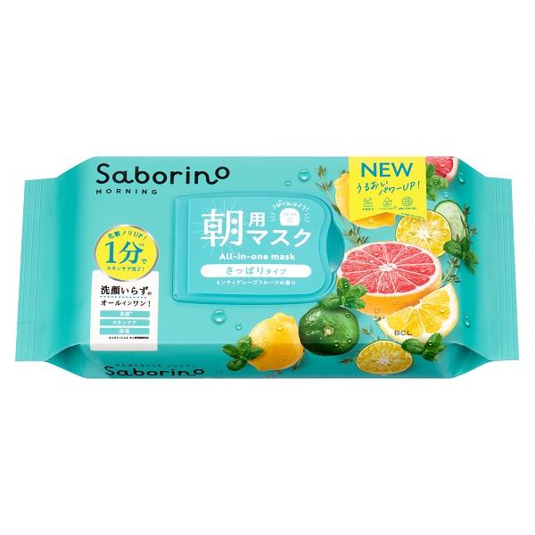 サボリーノ 目ざまシート 爽やか果実のすっきりタイプ N 32枚入 フェイスパック