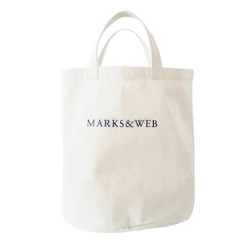 【MARKS&amp;WEB マークス＆ウェブ】 コットンキャンバス　ランドリーバッグ 洗濯用品　洗濯カゴ　...