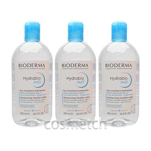 ビオデルマ イドラビオ H2O （エイチツーオー） 500ml お得な3本セット （クレンジング・メ...