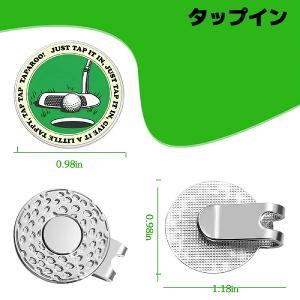 ゴルフ ボールマーカー ハットクリップ 目印 ...の詳細画像3