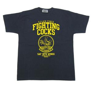 沖縄 Tシャツ ミリタリー 嘉手納基地  「Fighting Cocks」 第67戦闘飛行隊 F15｜コスミック～ふざけたTシャツ屋