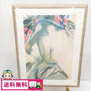 ラモン・ディレイ『ドービィル・海岸の散歩道』リトグラフ 中古】Ramon Dilley ラモン・ディレイ 海岸の散歩道 リトグラフ 版画