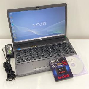 中古 SONY 16.4型フルHD VPCF128FJ VAIO Win10Homei5-M450新品SSD480GB4GB 無線LAN ブルーレイドライブ リカバリディスク付｜cosmo-space