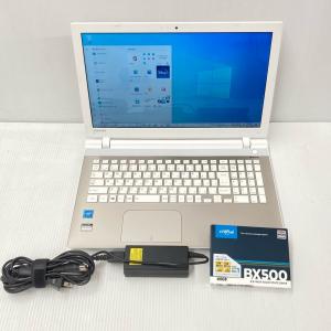 中古 東芝 15.6型ワイド T45TGX Win10Home Cel.3215U 新品SSD480GB 8GB 無線LAN サテンゴールド｜cosmo-space