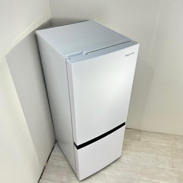 中古 150L 2ドア冷蔵庫 ハイセンス HR-D15E 2021年製 ホワイト 自動霜取りファン式