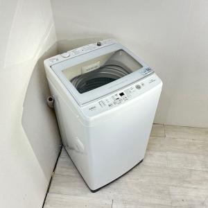 中古 アクア ガラストップシリーズ 7.0kg 全自動洗濯機 送風乾燥機能 AQW-GV70J 2021年製 槽洗浄 おまかせセレクト｜cosmo-space