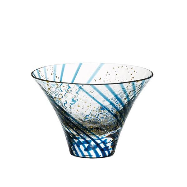 盃 杯 涼み酒 藍 80ml 江戸硝子 八千代窯 東洋佐々木ガラス（10783） キッチン、台所用品