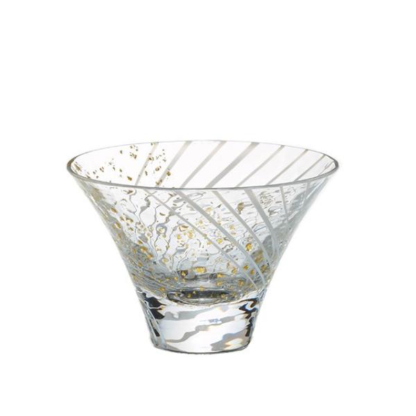 盃 杯 雪見酒 白 80ml 江戸硝子 八千代窯 東洋佐々木ガラス（10785） キッチン、台所用品
