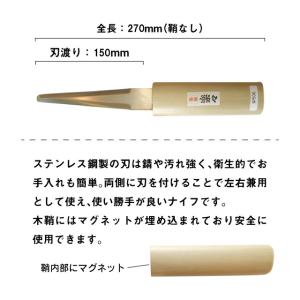 氷ナイフ 氷彫刻用 大 片刃 左右兼用 ベスト...の詳細画像1