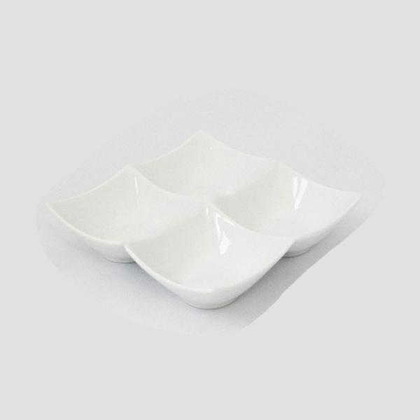 角鉢4P ホワイト5枚 ヴェリアス アーバンスイート（ABB4PWH） キッチン、台所用品