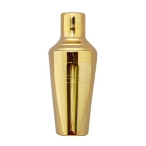 ユキワ UK バロン カクテルシェーカー B 410ml 金メッキ（03300200） キッチン、台所用品｜cosmo-style