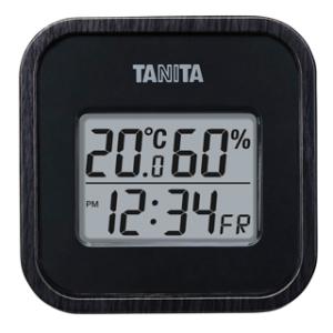 タニタ TT-571 デジタル温湿度計 ブラック（125328）07-0354-0701 キッチン、...