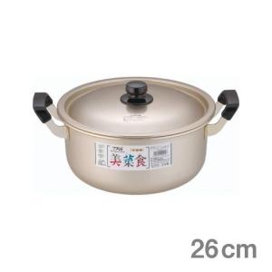遠藤商事 両手鍋 TKG 本しゅう酸 美菜食 26cm（AAZ0106）1-0038-0706