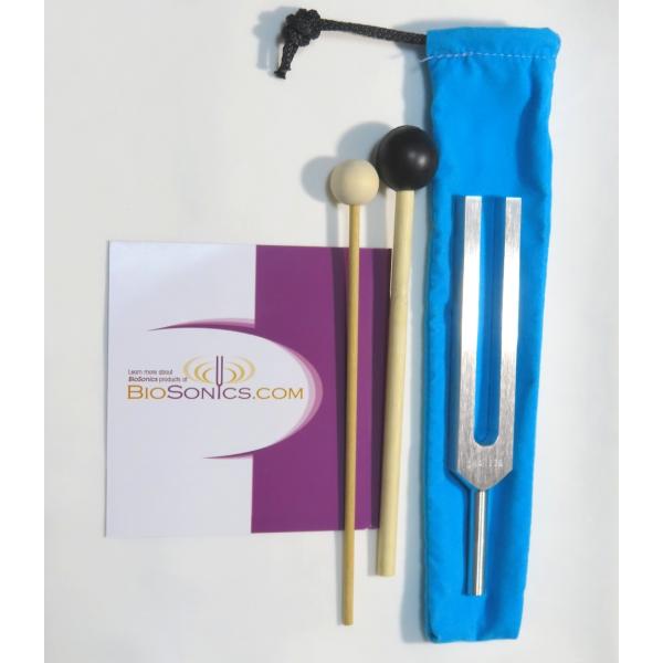 DNAチューナー528Hz最高峰Biosonics社製【ダブルマレット】ポーチ付